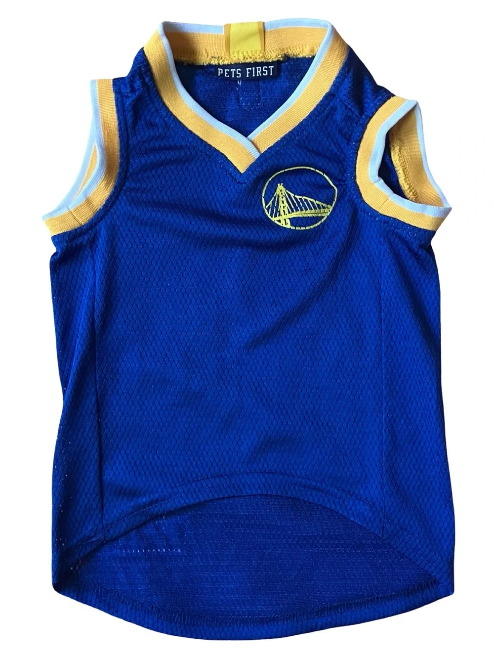 Pets First Golden State Warriors NBA Dogs Mesh Jersey #01 California SF Blue
